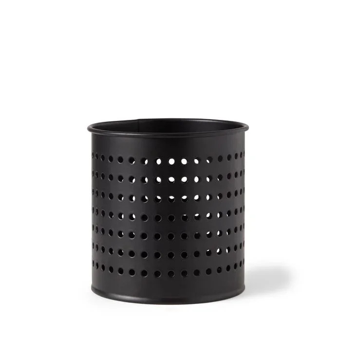 Besteckkorb 12,5×13 cm Metall Schwarz