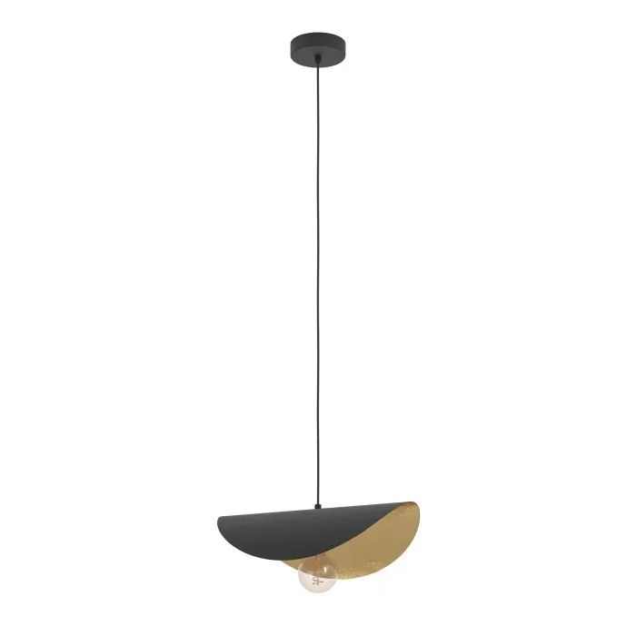 EGLO Pendelleuchte E27 41cm Metall gold – Saceda
