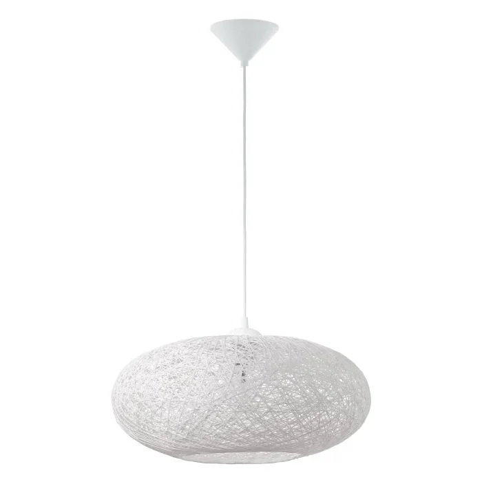 EGLO Pendelleuchte E27 Ø45cm weiss Papier – Campilo