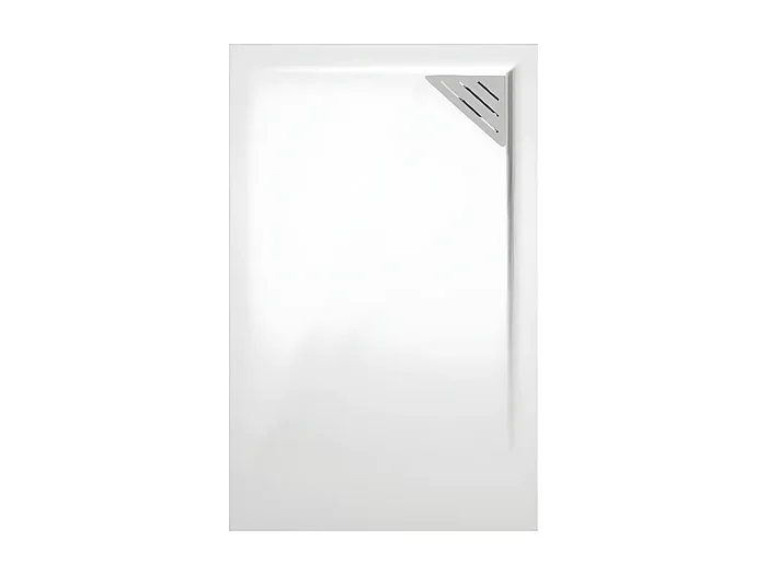 Mineralguss-Duschwanne extra flach TRINITY in WEIß 90×160 cm