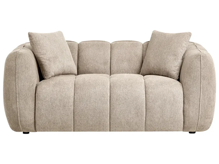 Sofa 2-Sitzer NESS Stoff Taupe